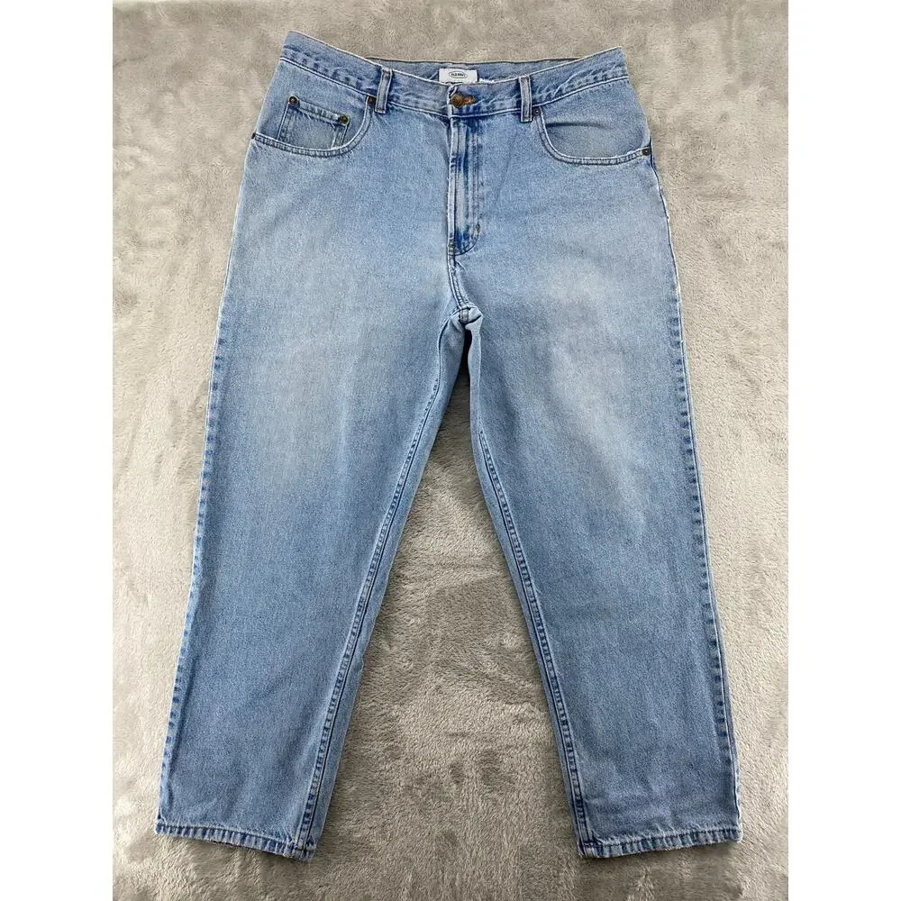 Vintage 90s Old Navy Light Wash Baggy Relaxed Fit Jeans Men’s 34x30